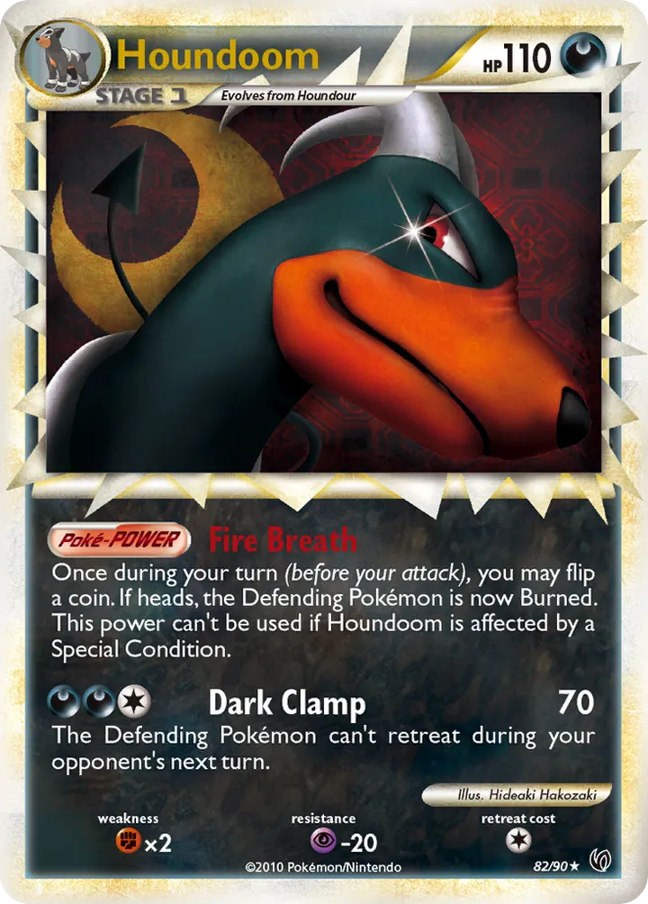 HS—Undaunted 英語版 Houndoom 82 カード表面