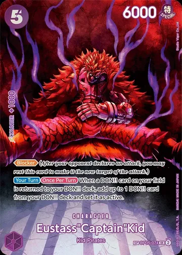 Eustass"Captain"Kid OP05-074 · Parallel 3 $65.52