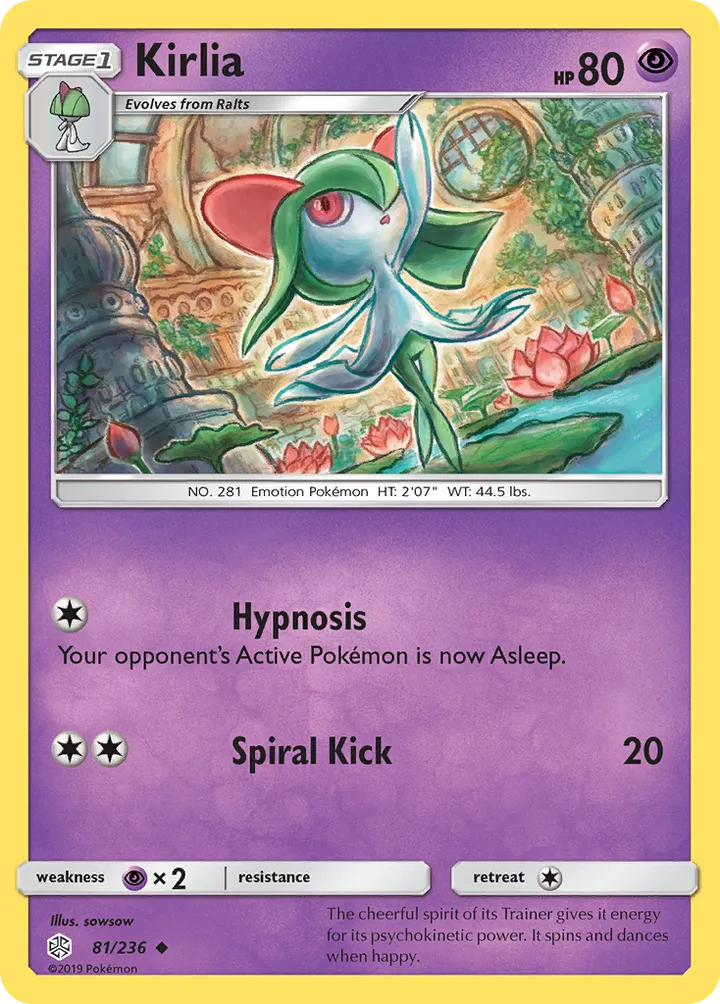 Sun & Moon—Cosmic Eclipse 英語版 Kirlia 81 カード表面
