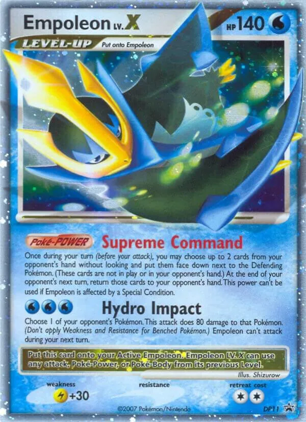 DP Black Star Promos 英語版 Empoleon LV.X DP11 カード表面