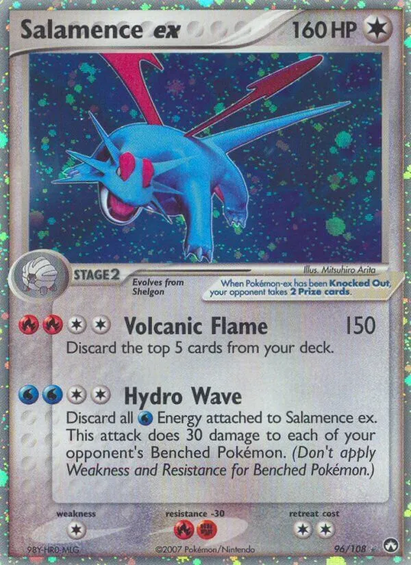 EX Power Keepers 영어판 Salamence ex 96 카드 앞면