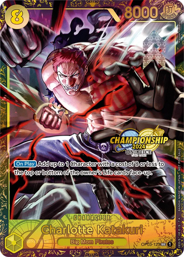 Pillars of Strength 英語版 Charlotte Katakuri OP03-123 · チャンピオンシップ カード表面