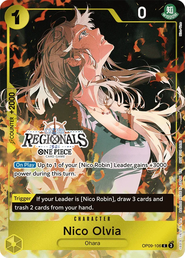 Emperors in the New World 英語版 Nico Olvia OP09-106 · パラレル 4 カード表面