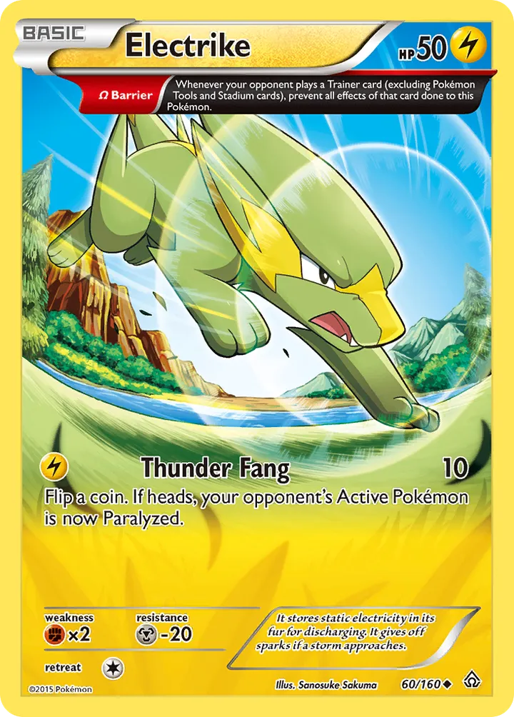 XY—Primal Clash 英語版 Electrike 60 カード表面