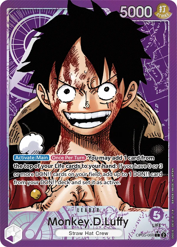 Front of Monkey.D.Luffy OP05-060 · Parallel, Awakening of the New Era English