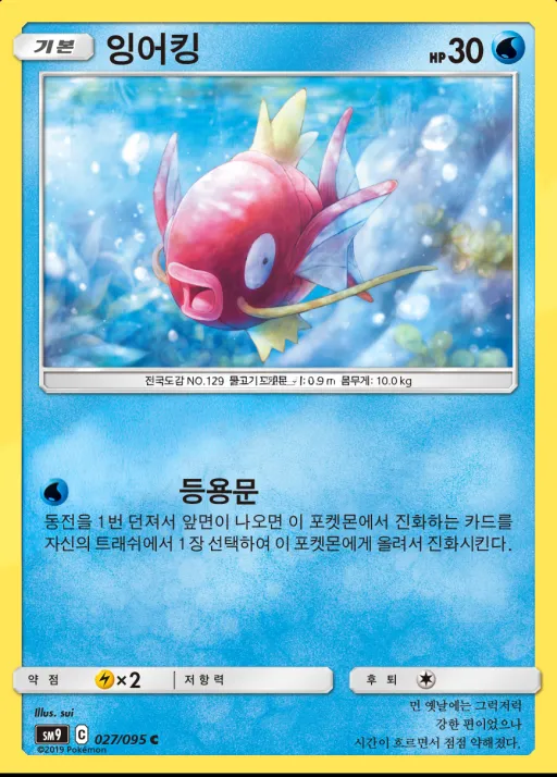 Front of 잉어킹 27, 태그볼트 Korean