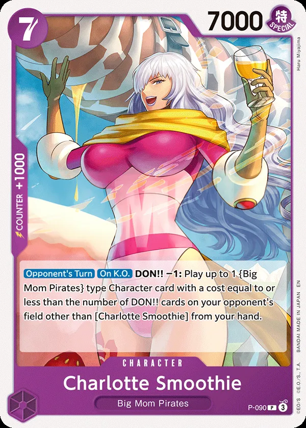 Promotion Cards 英語版 Charlotte Smoothie P-090 · 再録 カード表面