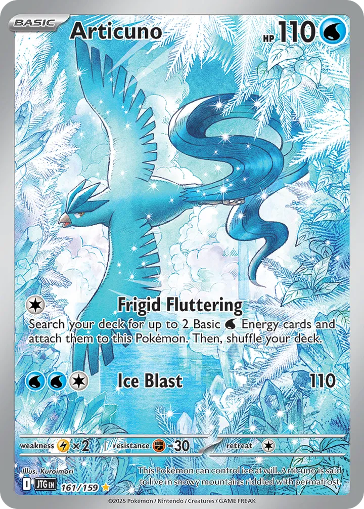 Scarlet & Violet—Journey Together 영어판 Articuno 161 카드 앞면