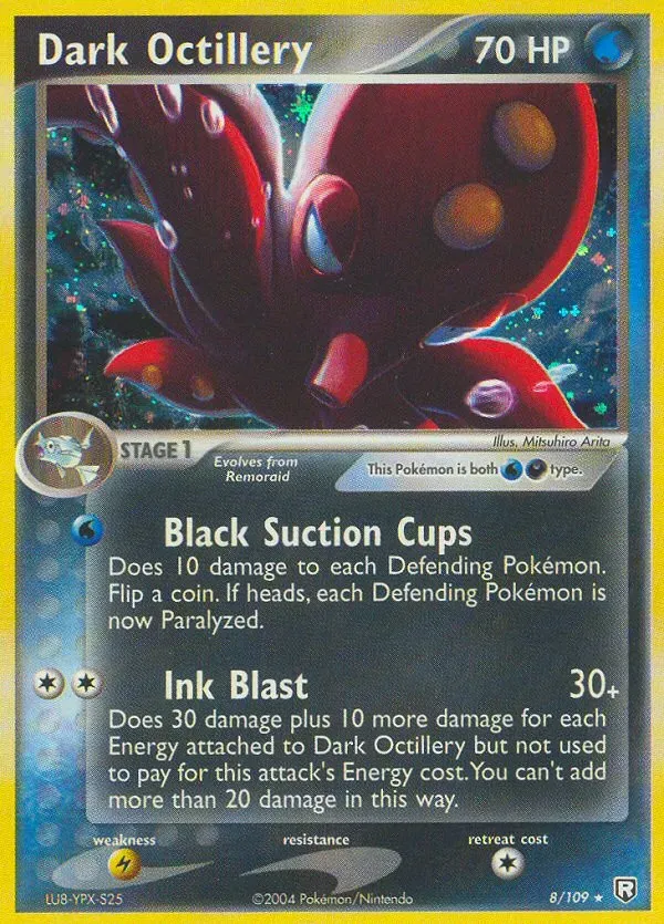 EX Team Rocket Returns 영어판 Dark Octillery 8 카드 앞면