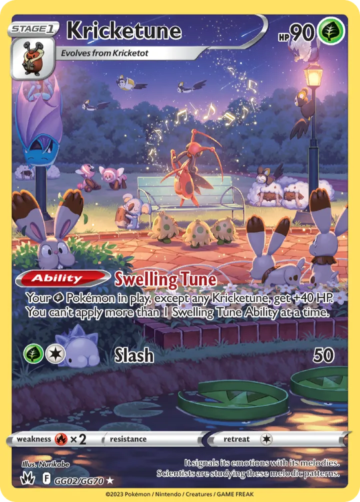 Crown Zenith 英語版 Kricketune GG02 カード表面