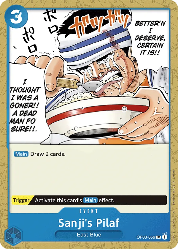 Pillars of Strength 영어판 Sanji's Pilaf OP03-056 카드 앞면