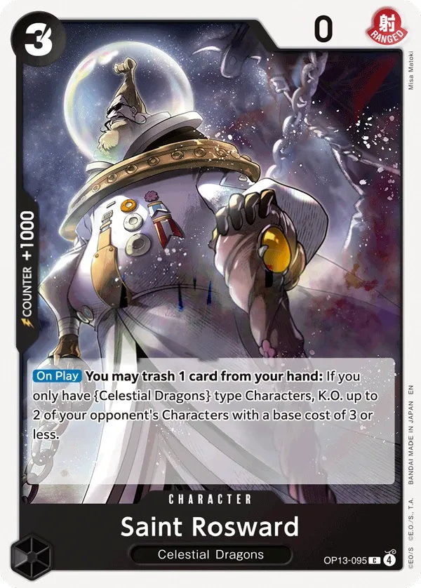 Carrying on His Will 英語版 Saint Rosward OP13-095 カード表面