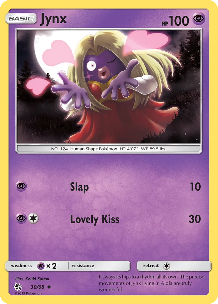 Hidden Fates 영어판 Jynx 30 카드 앞면