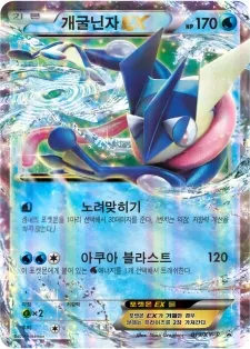Front of 개굴닌자 EX 19, XY 프로모 카드 Korean