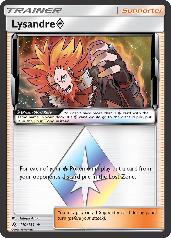 Sun & Moon—Forbidden Light 英語版 Lysandre ◇ 110 カード表面