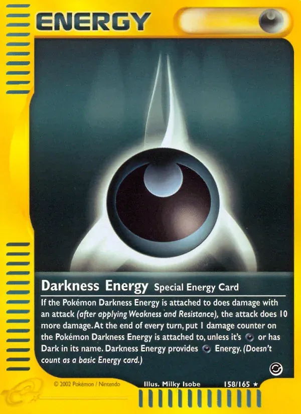 Expedition Base Set 영어판 Darkness Energy 158 카드 앞면
