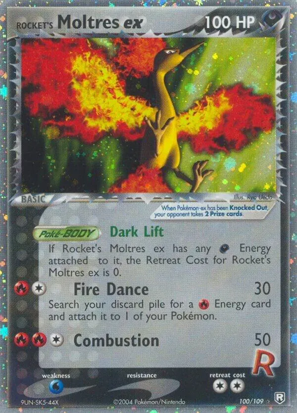 EX Team Rocket Returns 영어판 Rocket's Moltres ex 100 카드 앞면