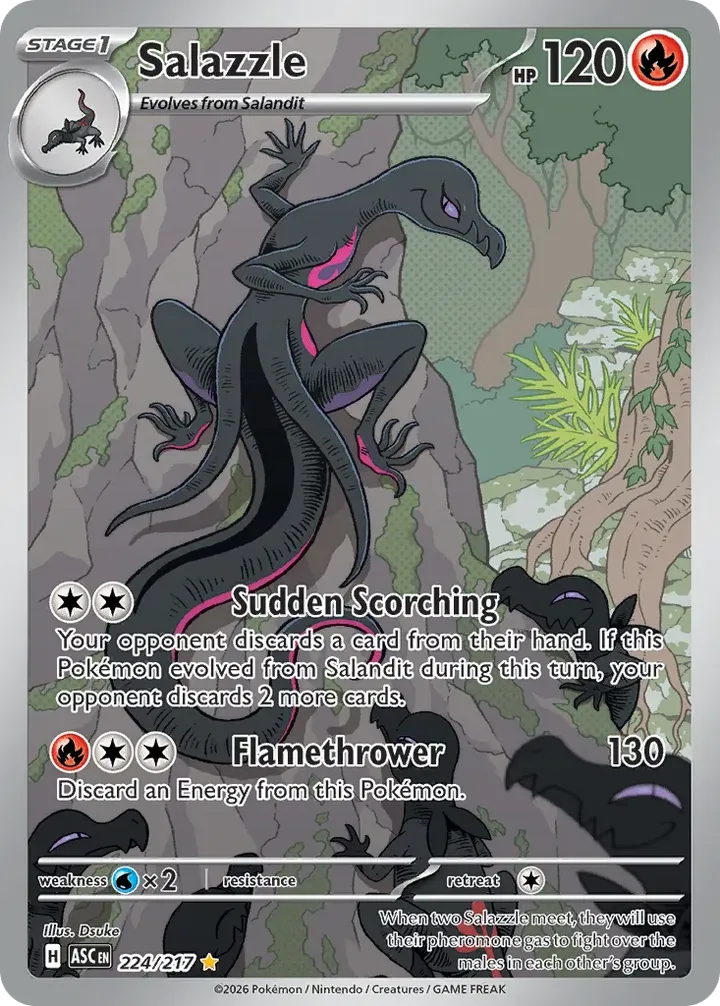 Mega Evolution—Ascended Heroes 英語版 Salazzle 224 カード表面