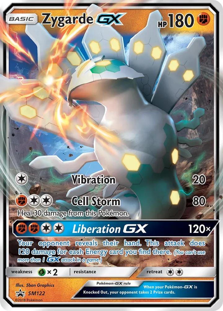 SM Black Star Promos 英語版 Zygarde-GX SM122 カード表面