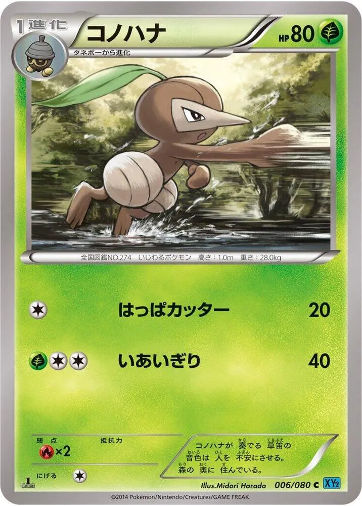 Front of Nuzleaf 6, ワイルドブレイズ Japanese