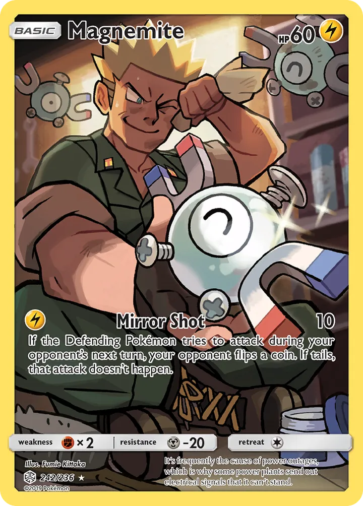 Sun & Moon—Cosmic Eclipse 英語版 Magnemite 242 カード表面