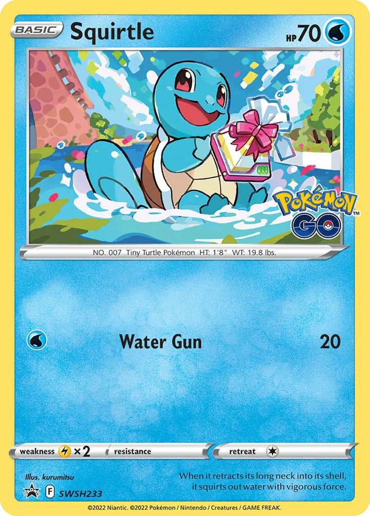 SWSH Black Star Promos 영어판 Squirtle SWSH233 카드 앞면