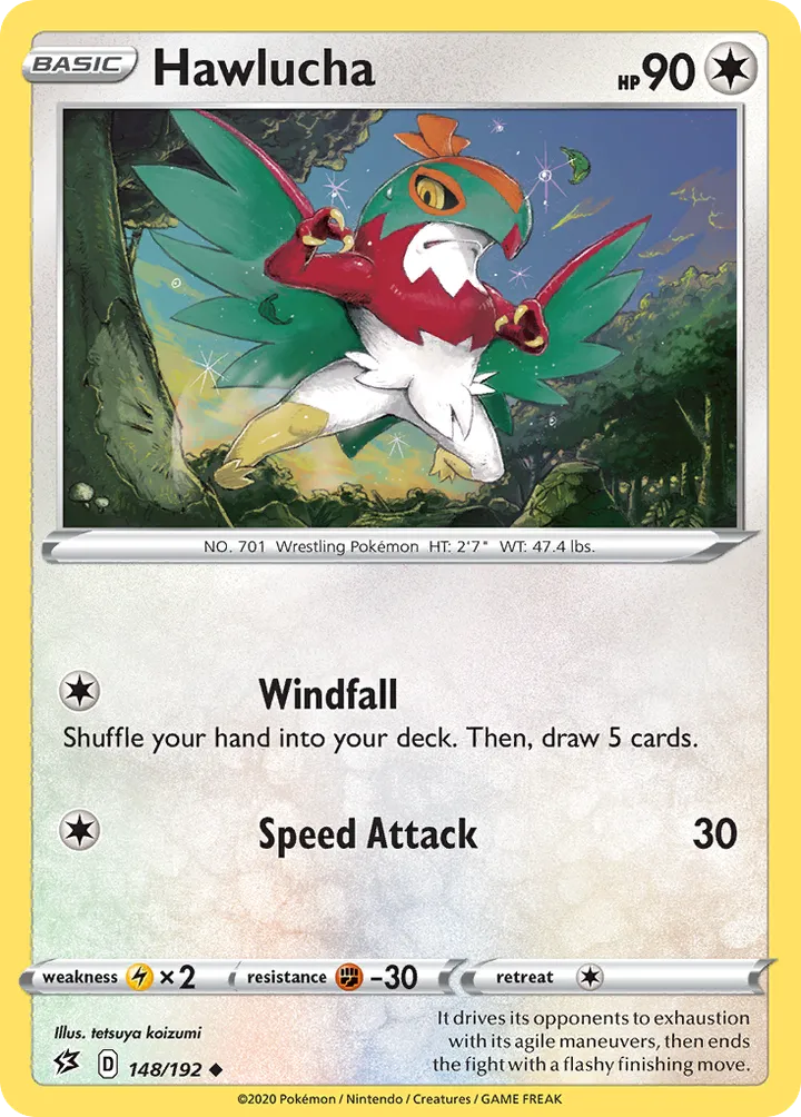Sword & Shield—Rebel Clash 영어판 Hawlucha 148 카드 앞면