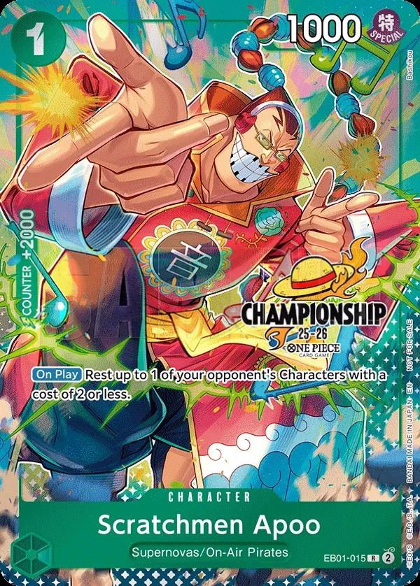 Memorial Collection 영어판 Scratchmen Apoo EB01-015 · 패럴렐 4 카드 앞면
