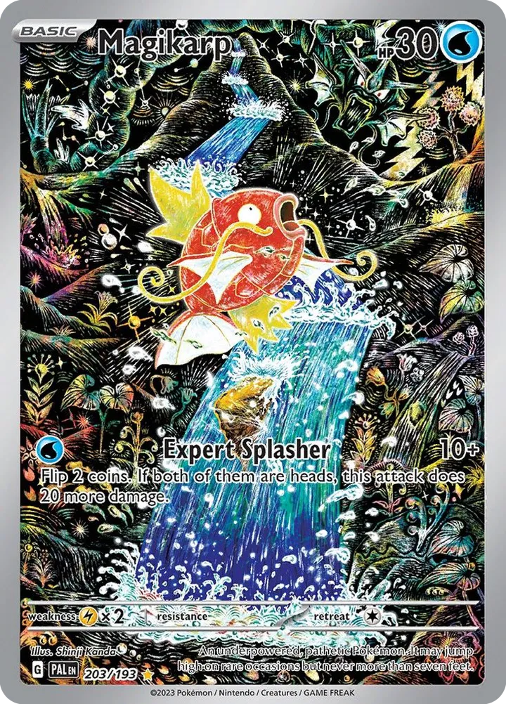 Scarlet & Violet—Paldea Evolved 英語版 Magikarp 203 カード表面