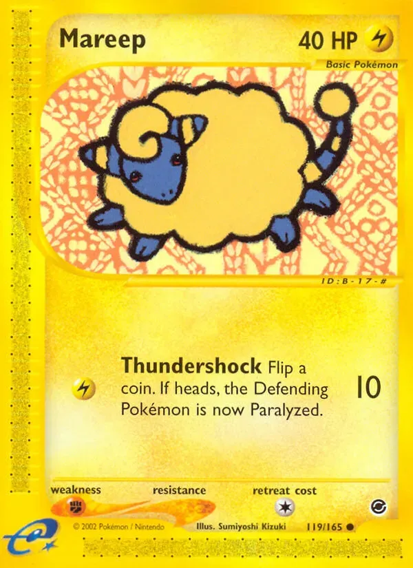 Expedition Base Set 英語版 Mareep 119 カード表面