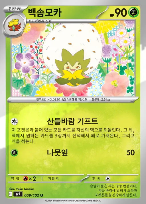 Front of 백솜모카 9, 스텔라미라클 Korean