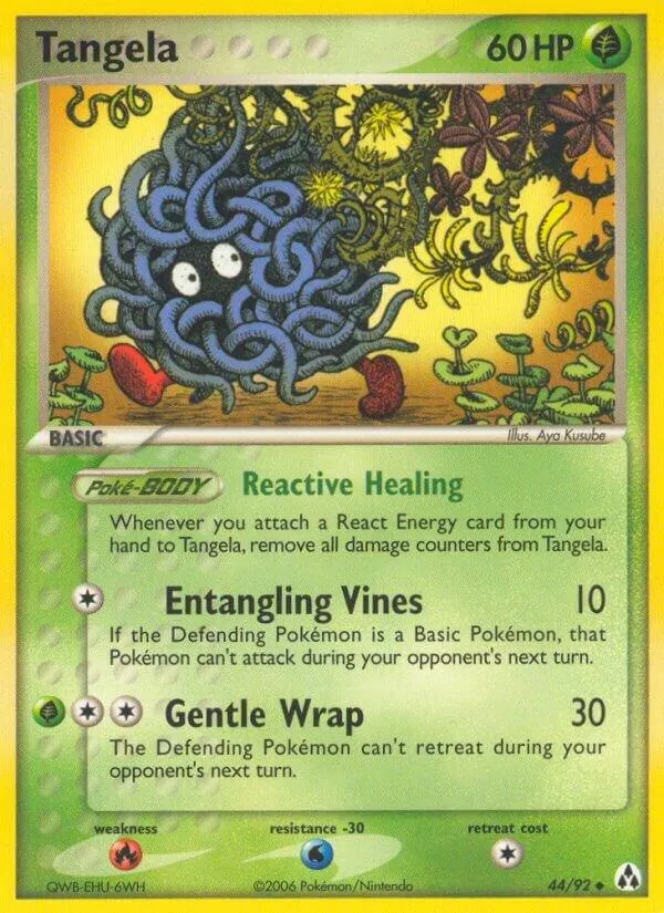 EX Legend Maker 英語版 Tangela 44 カード表面