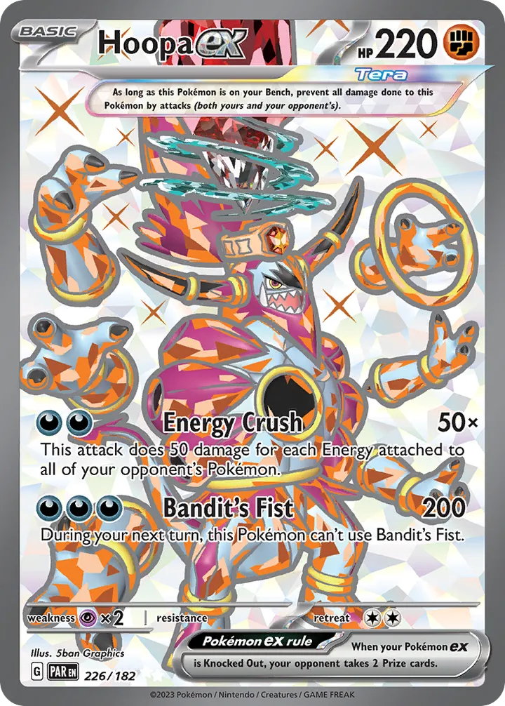 Scarlet & Violet—Paradox Rift 영어판 Hoopa ex 226 카드 앞면