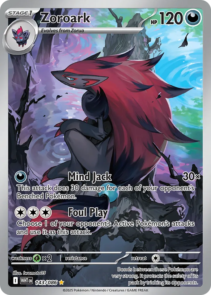 Scarlet & Violet—White Flare 英語版 Zoroark 143 カード表面