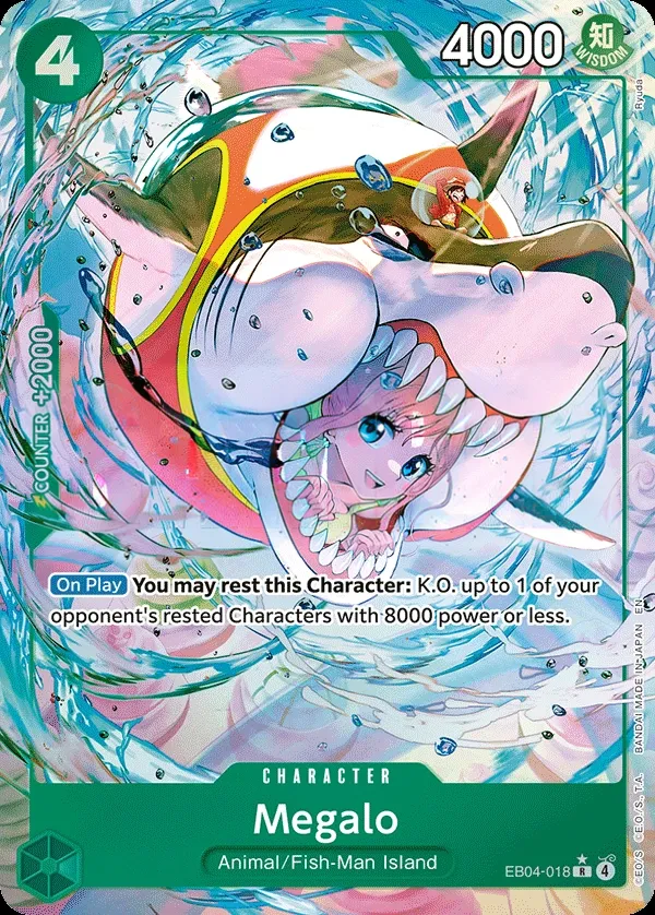 Egghead Crisis 英語版 Megalo EB04-018 · パラレル カード表面