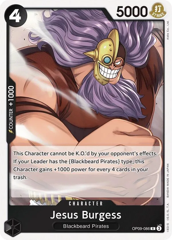 Emperors in the New World 영어판 Jesus Burgess OP09-086 카드 앞면