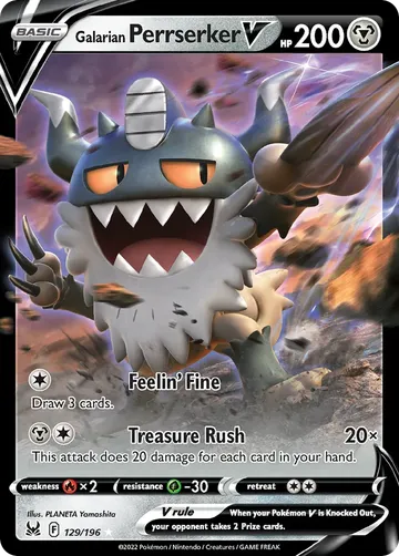 Galarian Perrserker V 129 $0.70