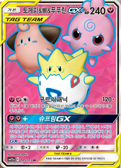 Front of 토게피&삐&푸푸린 GX 185, TAG TEAM GX 태그올스타즈 Korean