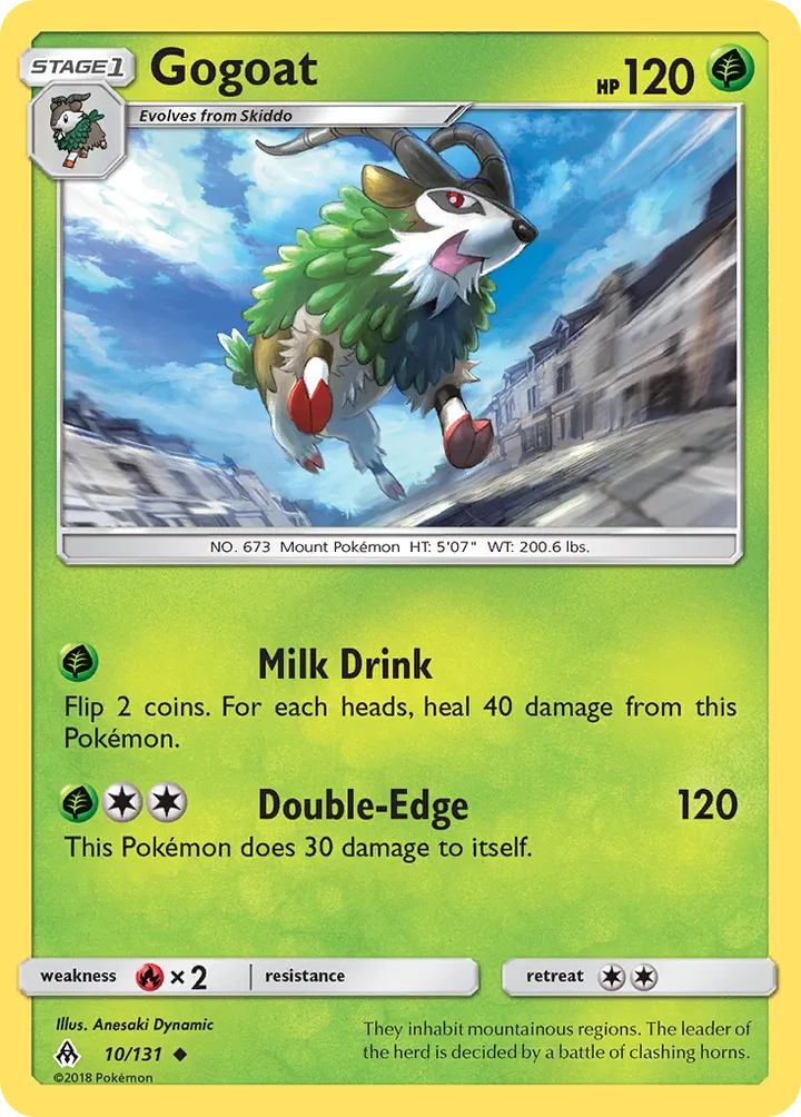 Sun & Moon—Forbidden Light 영어판 Gogoat 10 카드 앞면