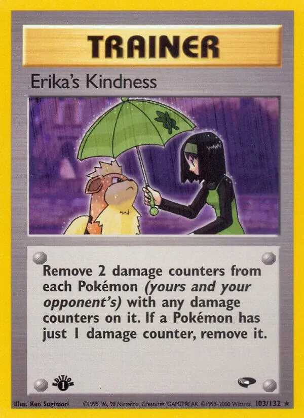 Gym Challenge 英語版 Erika's Kindness 103 カード表面