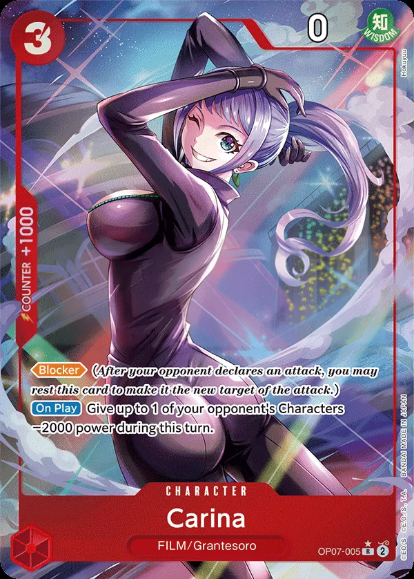 500 Years in the Future 영어판 Carina OP07-005 · 패럴렐 카드 앞면