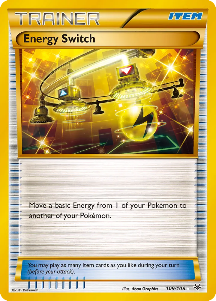 XY—Roaring Skies 英語版 Energy Switch 109 カード表面