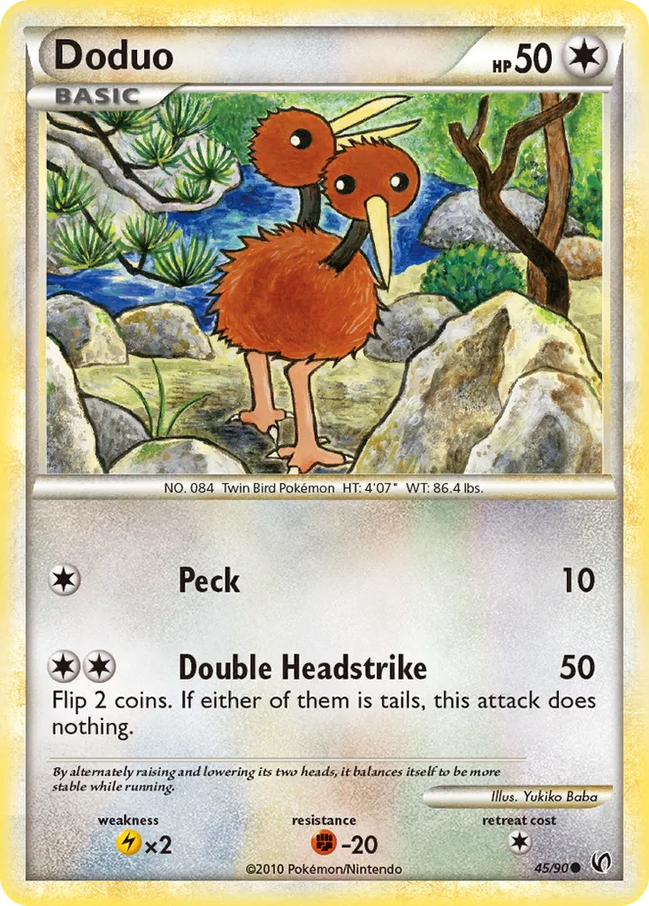 HS—Undaunted 영어판 Doduo 45 카드 앞면