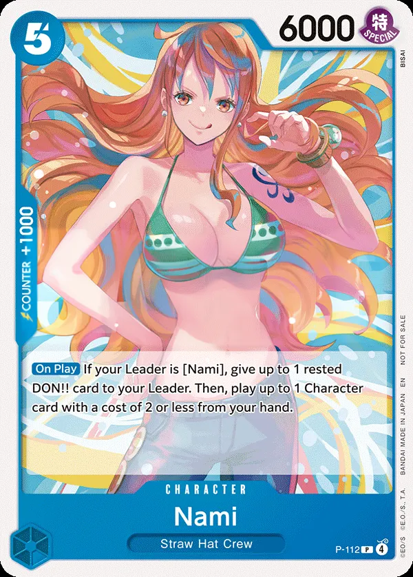 Promotion Cards 英語版 Nami P-112 カード表面