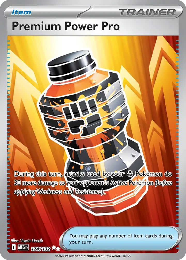 Mega Evolution 英語版 Premium Power Pro 174 カード表面