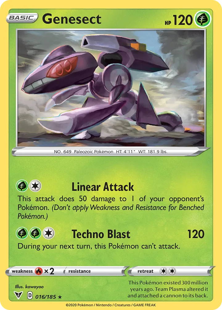 Sword & Shield—Vivid Voltage 영어판 Genesect 16 카드 앞면