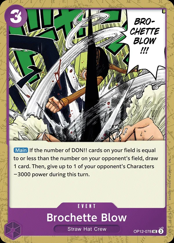 Legacy of the Master 英語版 Brochette Blow OP12-078 カード表面