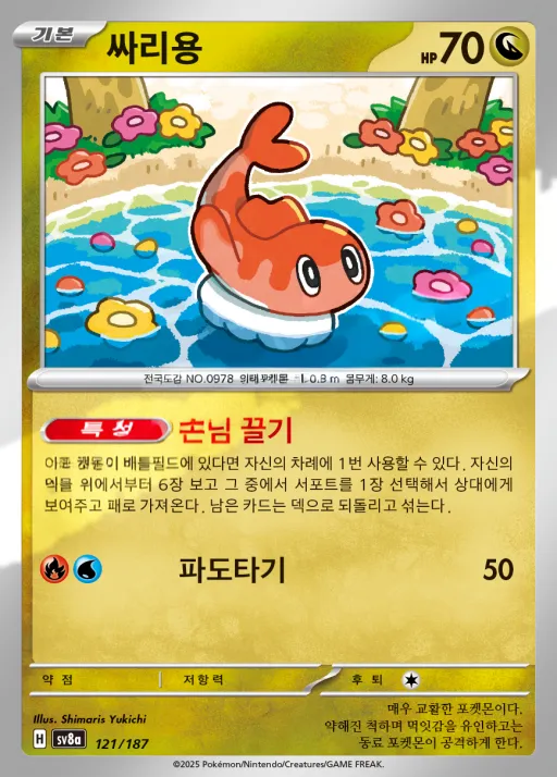 Front of 싸리용 121, 테라스탈 페스타 ex Korean