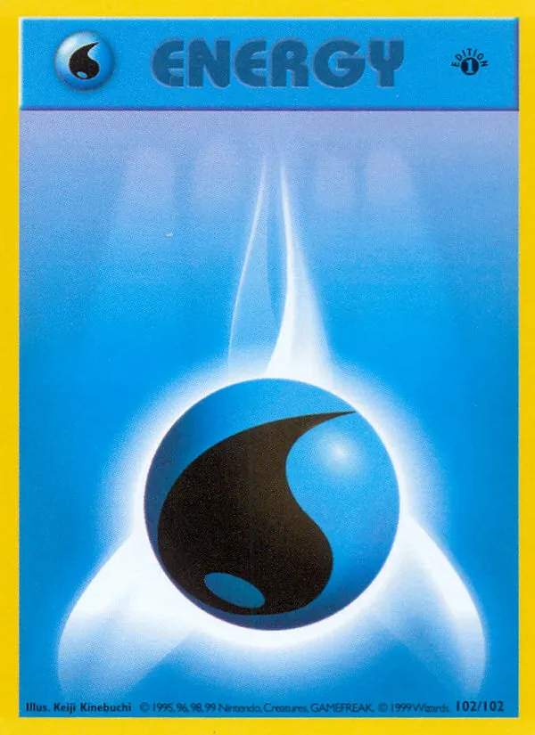 Base Set 英語版 Water Energy 102 カード表面