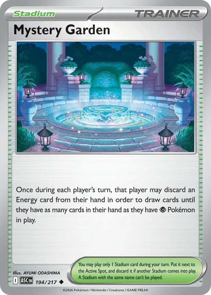Mega Evolution—Ascended Heroes 영어판 Mystery Garden 194 카드 앞면